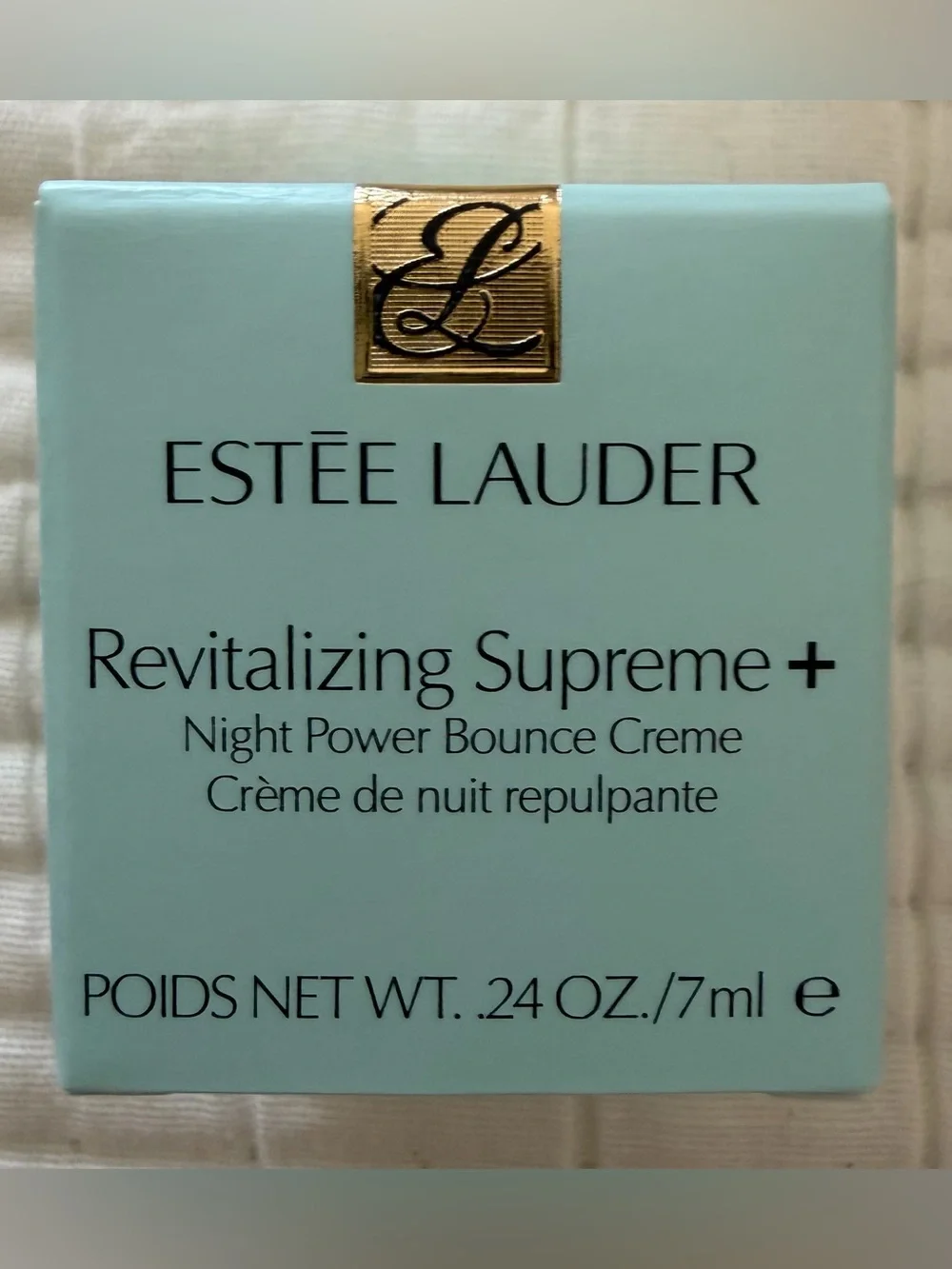Estée Lauder Night Skincare Set with 2 Navy Blue Cosmetic Pouches in Gift Box